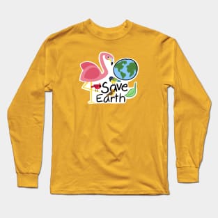 Save Earth! Save Birds! Long Sleeve T-Shirt